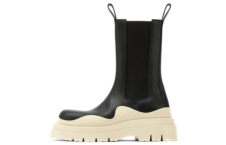 (W) Bottega Veneta Tire Boot 'Black Sea Salt'