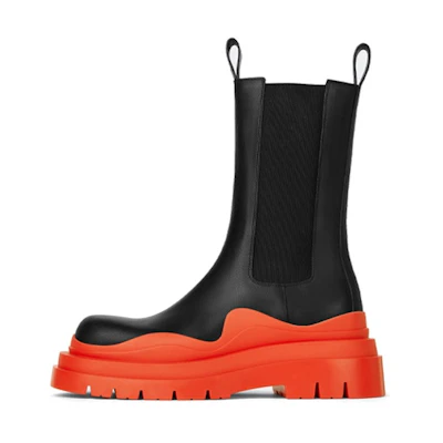 (W) Bottega Veneta Tire Boot 'Black Sunburst'