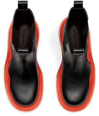 Bottega Veneta葆蝶家 皮革 套穿 切爾西靴 女款 黑紅 Order Bottega Veneta葆蝶家 皮革 套穿 切爾西靴 女款 黑紅