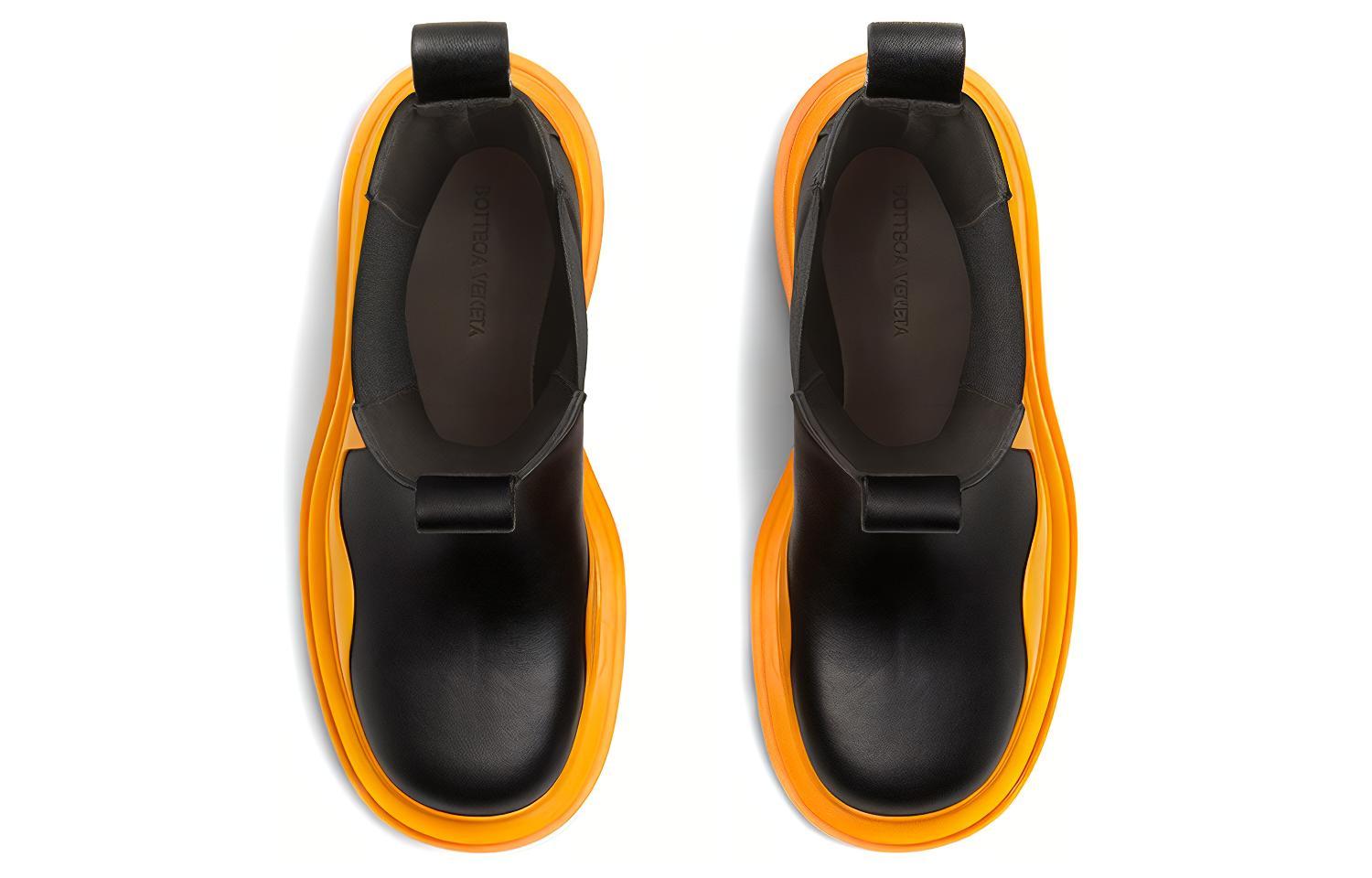 (W) Bottega Veneta Tire Boot 'Black Tangerine' 圖 2