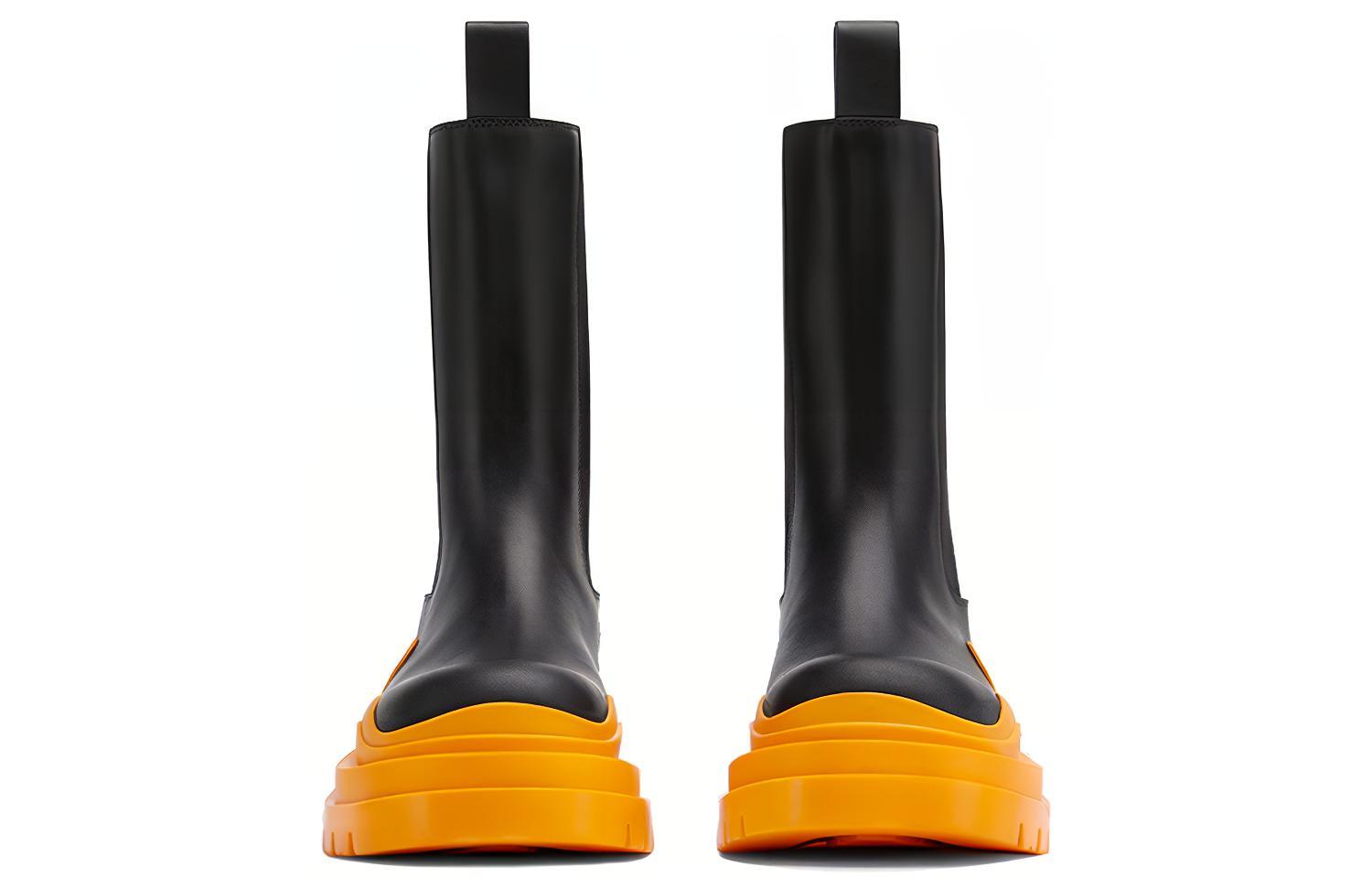 (W) Bottega Veneta Tire Boot 'Black Tangerine' 圖 3