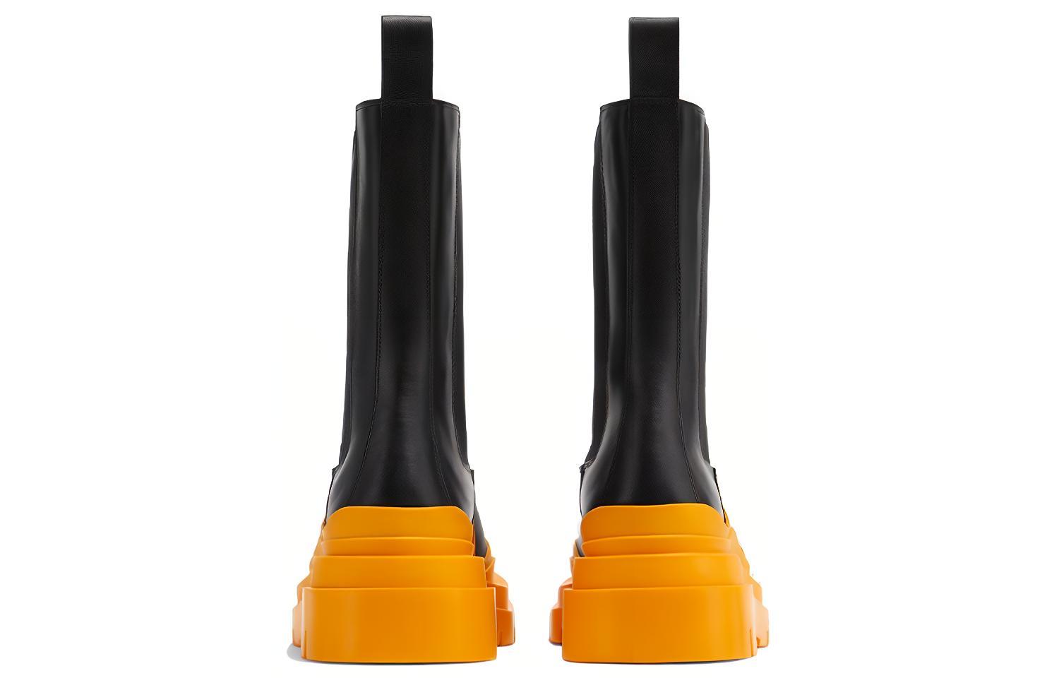 (W) Bottega Veneta Tire Boot 'Black Tangerine' 圖 4