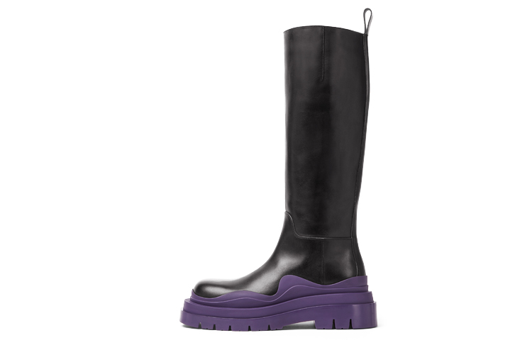 (W) Bottega Veneta Tire Boots 'Black Purple'