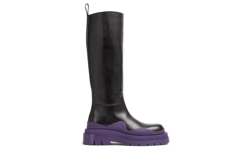 (W) Bottega Veneta Tire Boots 'Black Purple' 圖 2