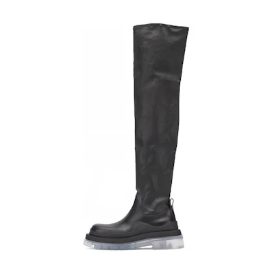 (W) Bottega Veneta Tire Boots 'Black Vintage'