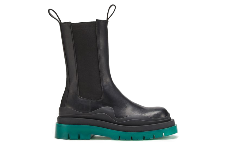 (W) Bottega Veneta Tire Chelsea Boot 'Black Green' 圖 2