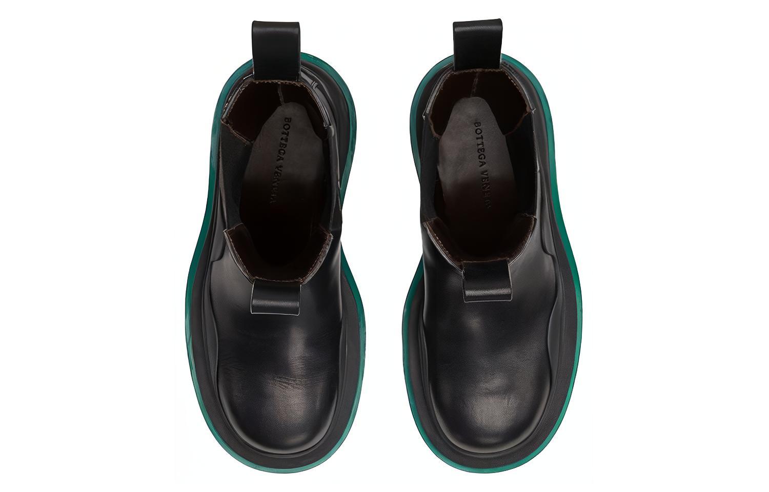 (W) Bottega Veneta Tire Chelsea Boot 'Black Green' 圖 4