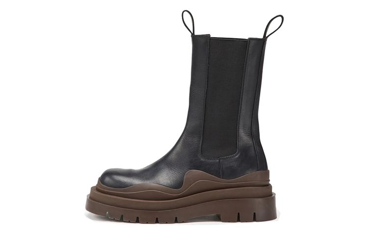 (Women) Bottega Veneta Tire Chelsea Boot 'Brown Black' 630297VBS501024