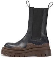 (Women) Bottega Veneta Tire Chelsea Boot 'Brown Black' 630297VBS501024 (Women) Bottega Veneta Tire Chelsea Boot 'Brown Black' 630297VBS501024