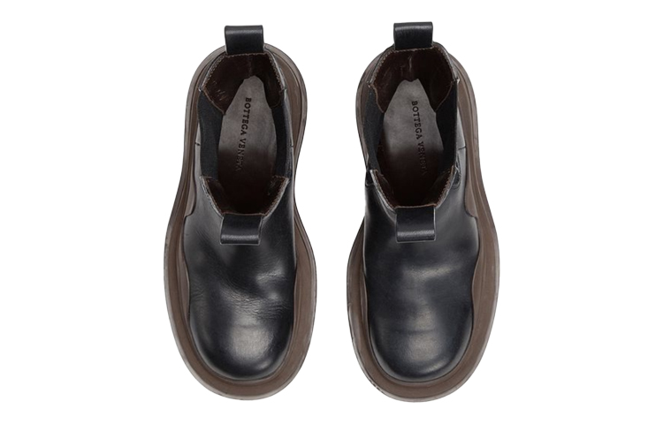 (W) Bottega Veneta Tire Chelsea Boot 'Brown Black' 圖 3