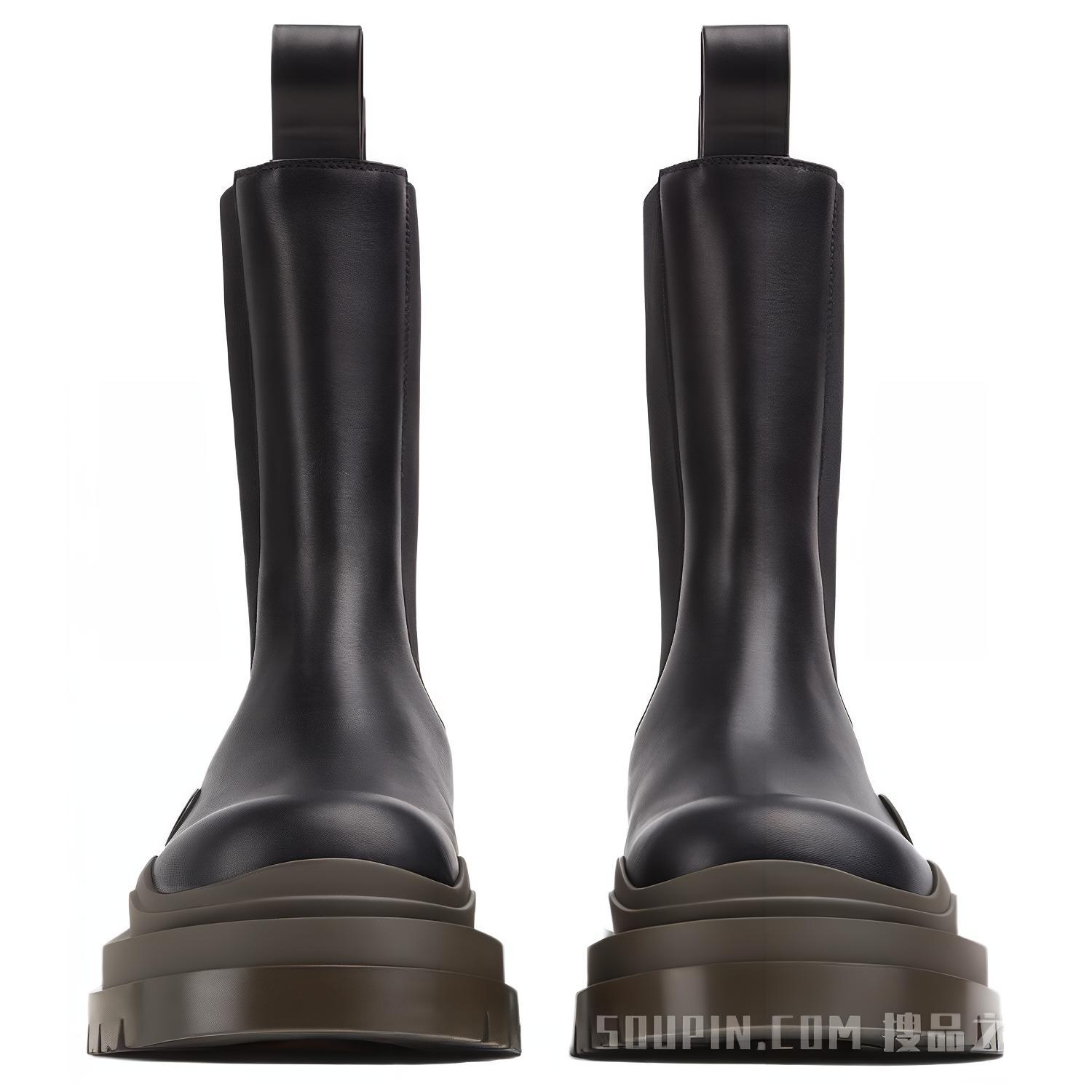 (W) Bottega Veneta Tire Chelsea Boot 'Brown Black' 圖 4