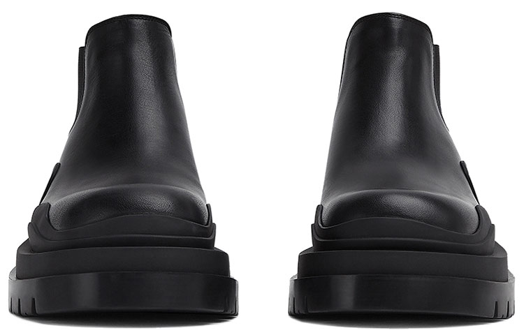 (W) Bottega Veneta Tire Cropped Boot 'Black' 圖 2