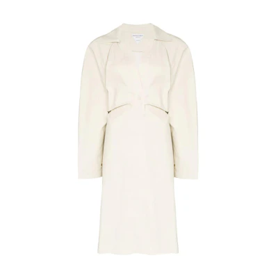 (Women) Bottega Veneta Trench Coat Style Long Sleeve Dress 618495VKPB09186