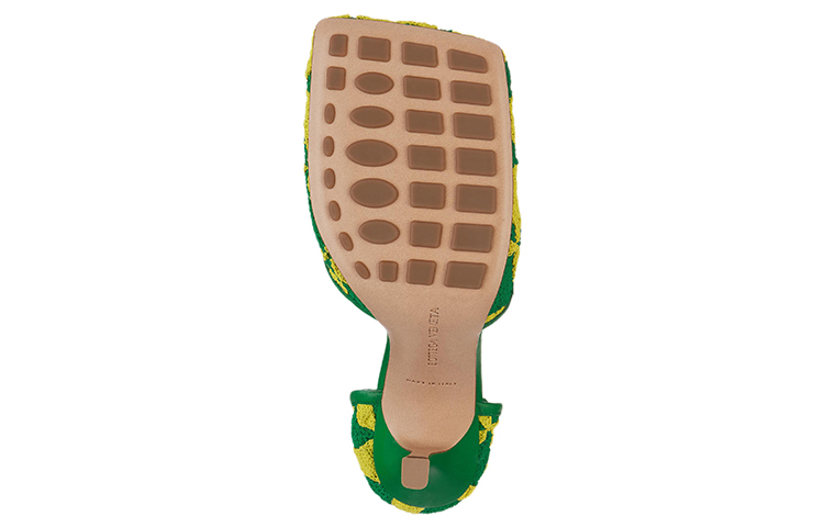 (W) Bottega Veneta Triangle Weave High Heels 'Green Wave' 圖 5