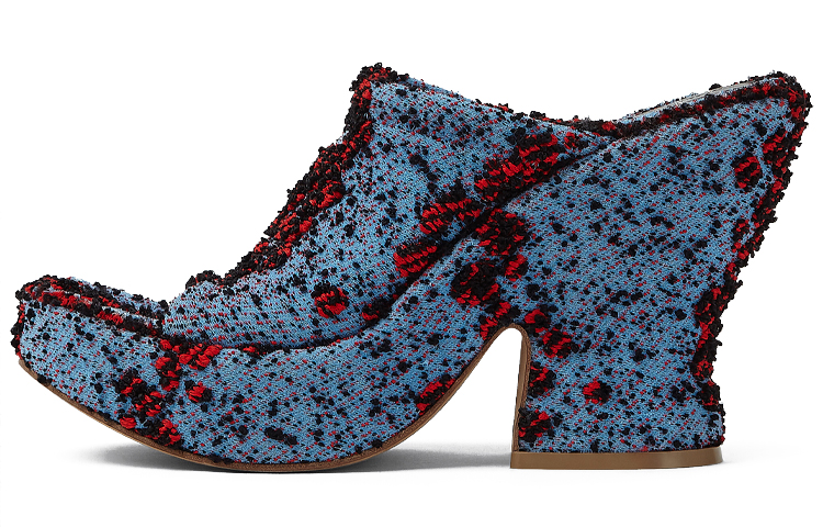 (W) Bottega Veneta Wedge 'Blue Red'