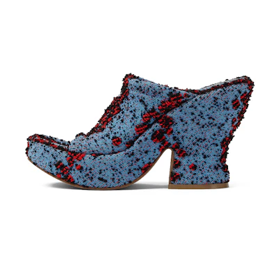 (W) Bottega Veneta Wedge 'Blue Red'