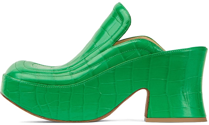 Bottega Veneta 葆蝶家 Wedge 壓紋皮革 時尚休閒高筒鞋 女款 綠色 Buy Bottega Veneta 葆蝶家 Wedge 壓紋皮革 時尚休閒高筒鞋 女款 綠色