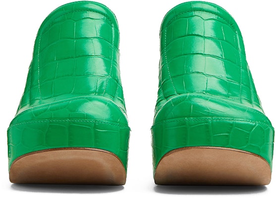 Bottega Veneta 葆蝶家 Wedge 壓紋皮革 時尚休閒高筒鞋 女款 綠色 Shop Bottega Veneta 葆蝶家 Wedge 壓紋皮革 時尚休閒高筒鞋 女款 綠色