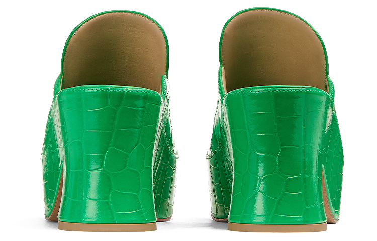 Purchase (Women) Bottega Veneta Wedge 'Embossed Leather Green' 667212V10O03730