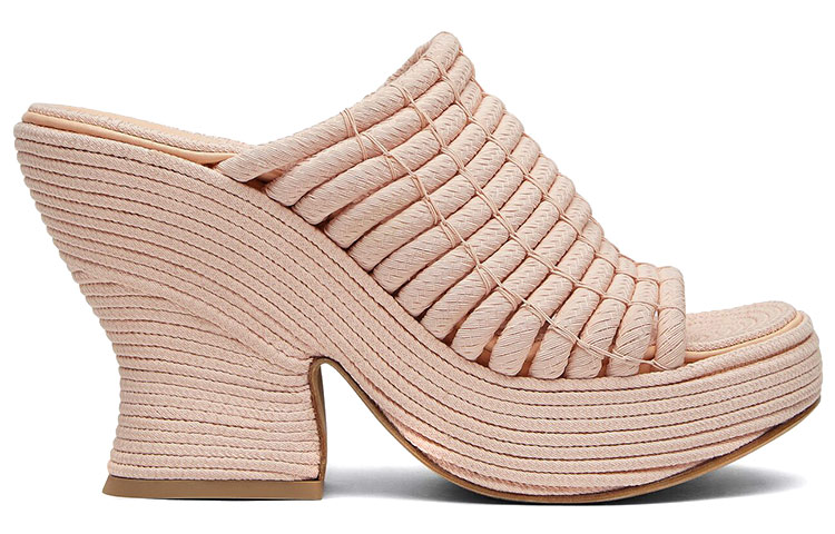 (W) Bottega Veneta Wedge 'Light Pink Knit' 圖 2