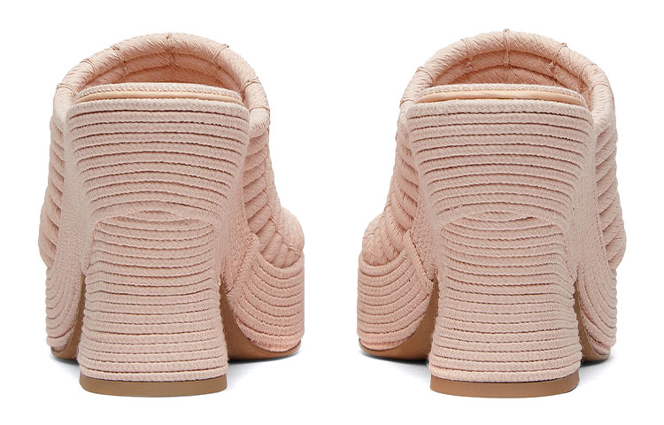(W) Bottega Veneta Wedge 'Light Pink Knit' 圖 5
