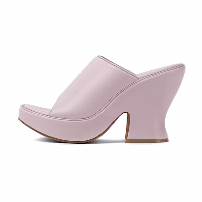 (W) Bottega Veneta Wedge 'Light Purple Fashion Sandal'