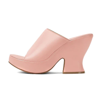 (W) Bottega Veneta Wedge 'Pink Fashion Sandal'