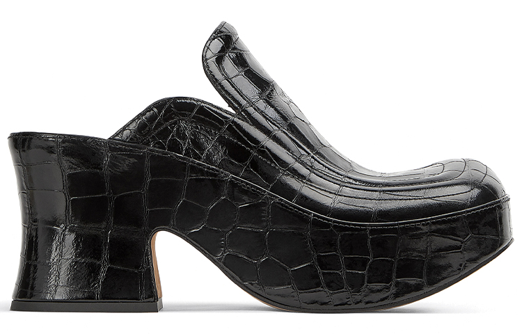 Order Bottega Veneta 葆蝶家 楔形磨砂皮革高筒高跟鞋 女款 黑色