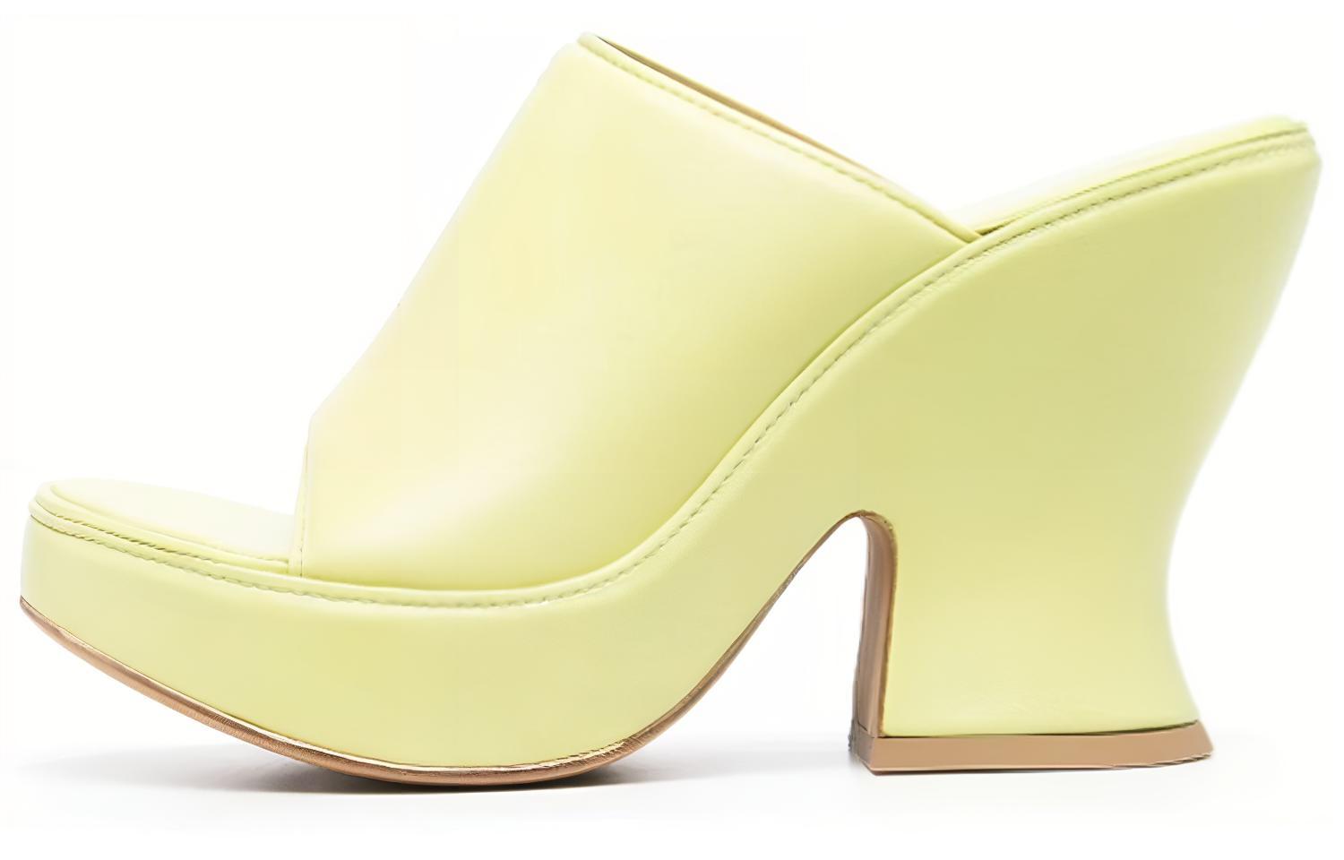 (Women) Bottega Veneta Wedge Sandal Light Green 658979VBSD03492