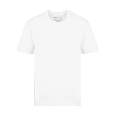 (Women) Bottega Veneta White Solid Crewneck Short Sleeve T-Shirt 649060VF1U09068