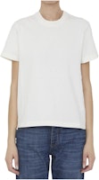 (Women) Bottega Veneta White SS23 Solid Crewneck T-Shirt 744780VF1U09071 (Women) Bottega Veneta White SS23 Solid Crewneck T-Shirt 744780VF1U09071