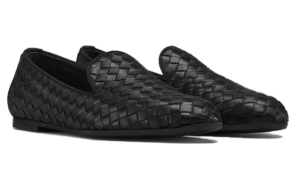 (W) Bottega Veneta Woven Casual Sneaker 'Black Sheepskin' 圖 2