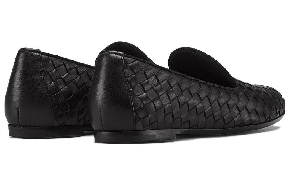 (W) Bottega Veneta Woven Casual Sneaker 'Black Sheepskin' 圖 4