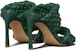 (W) Sandal Tumit Tinggi Tenun Bottega Veneta 'Hijau Gelap' 618757VBTG03017