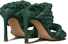Shop (W) Sandal Tumit Tinggi Tenun Bottega Veneta 'Hijau Gelap' 618757VBTG03017