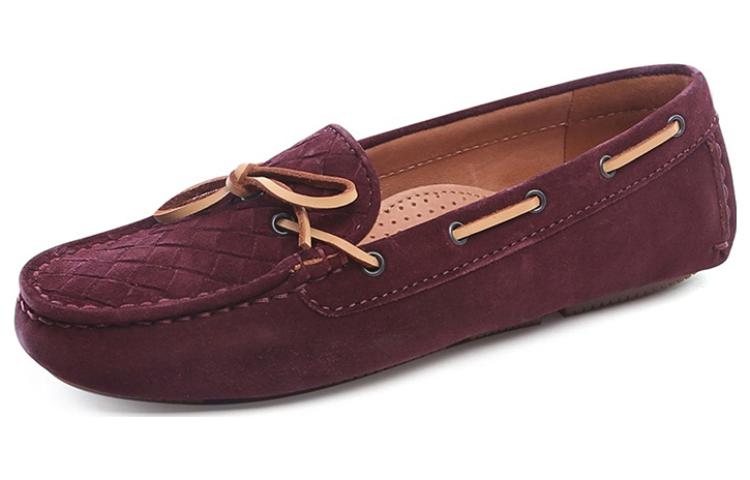 (W) Bottega Veneta Woven Leather Flat 'Burgundy' 圖 3