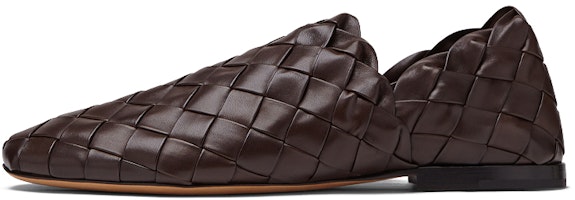 (Women) Bottega Veneta Woven Leather Flat 'Ebony' 651029V09F02059 (Women) Bottega Veneta Woven Leather Flat 'Ebony' 651029V09F02059