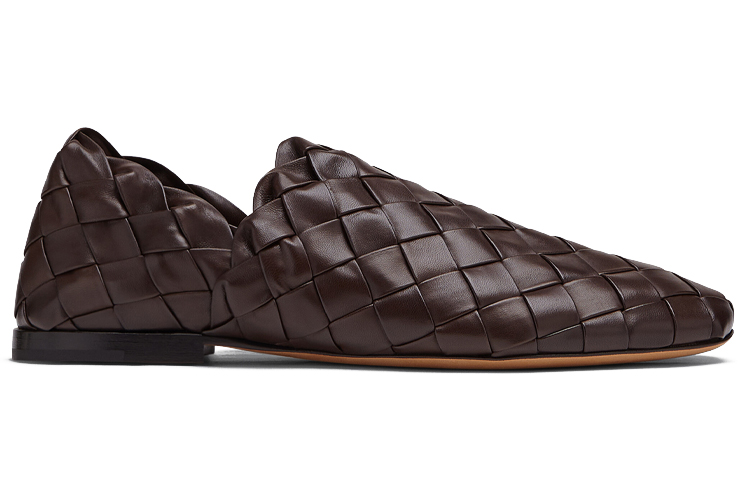 (W) Bottega Veneta Woven Leather Flat 'Ebony' 圖 2