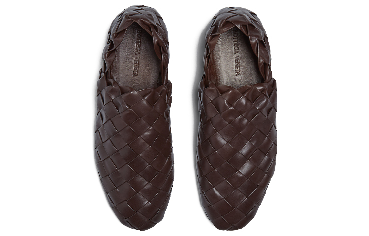 (W) Bottega Veneta Woven Leather Flat 'Ebony' 圖 3