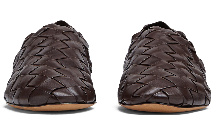 (W) Bottega Veneta Woven Leather Flat 'Ebony' 圖 4