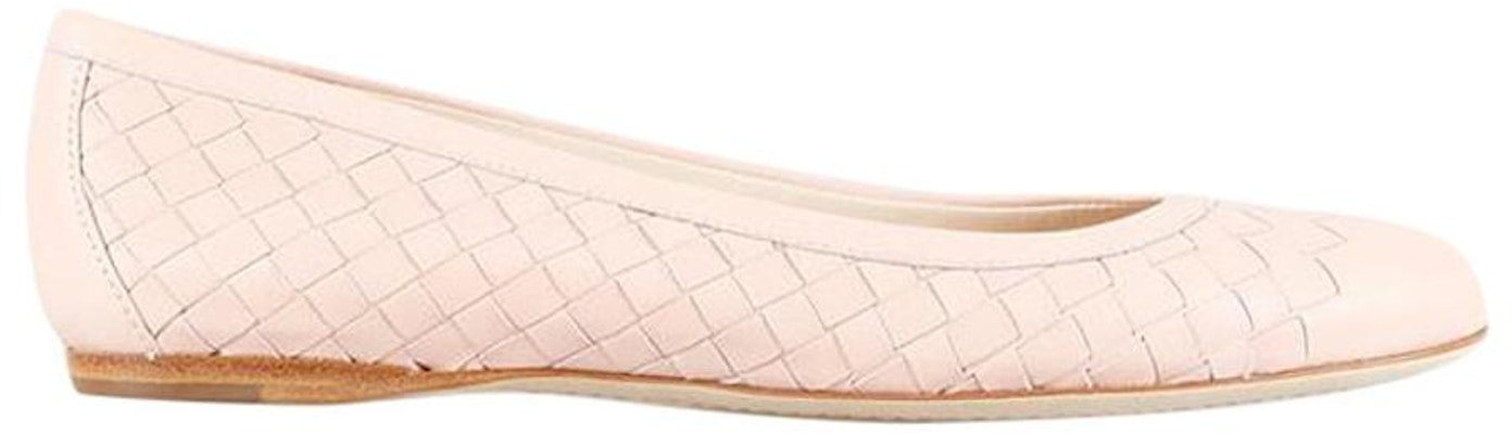 (Women) Bottega Veneta Woven Leather Flat 'Pink' 370132V00136813 Order (Women) Bottega Veneta Woven Leather Flat 'Pink' 370132V00136813