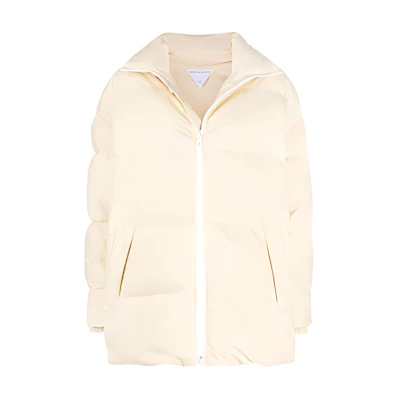 (Women) Bottega Veneta Yellow Logo Puffer Jacket 659724VKH509217