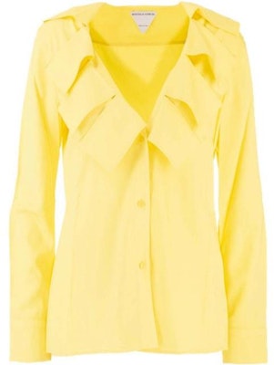 (W) Bottega Veneta Kemeja Kuning Solid Single-Breasted Lelaki 646584V01N07219 Buy (W) Bottega Veneta Kemeja Kuning Solid Single-Breasted Lelaki 646584V01N07219