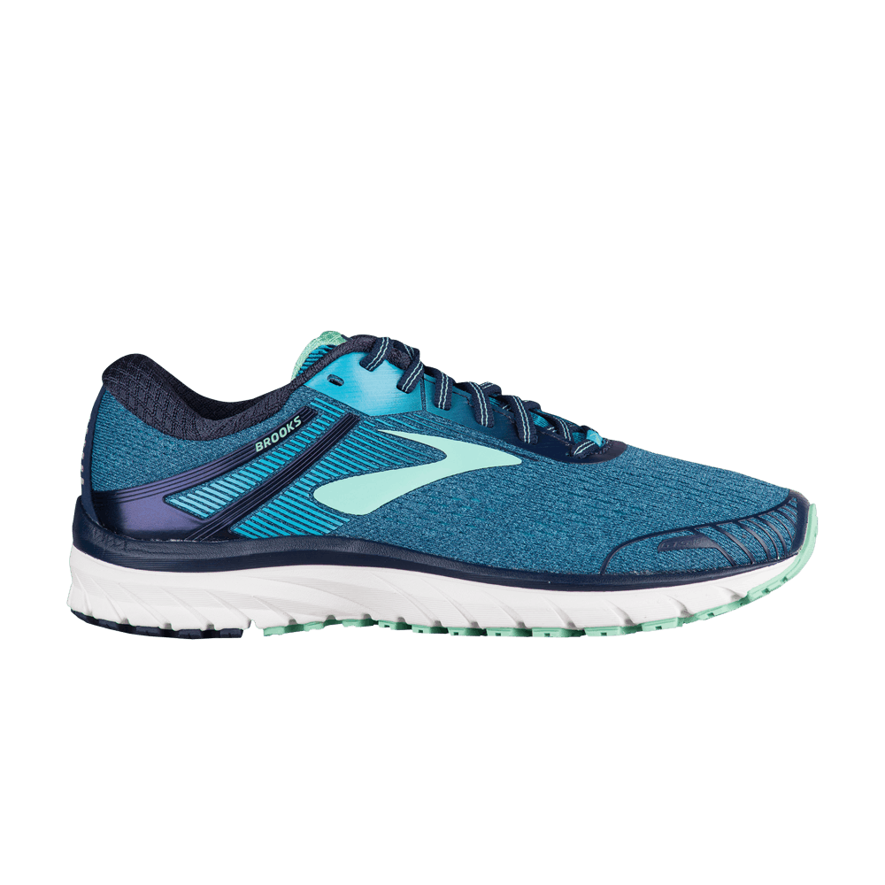 (Women) Brooks Adrenaline GTS 18 2E Wide 'Teal Navy'  120268-2E-495