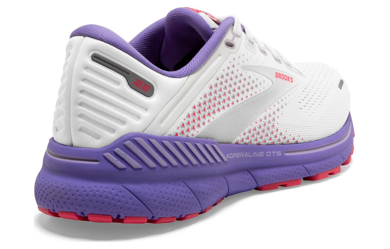Lookbook Brooks布魯克斯 Adrenaline GTS 22 防滑耐磨 低筒 跑步鞋 女款 灰紫