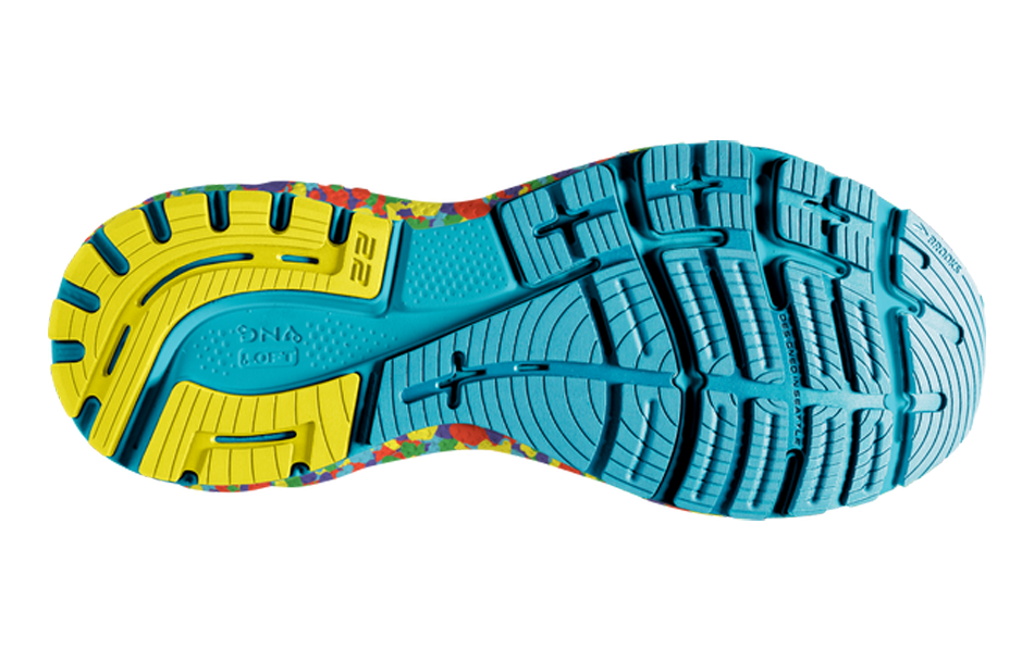 Shop Brooks布魯克斯 Adrenaline GTS 22 防滑耐磨 低幫 跑步鞋 女款 白紅綠