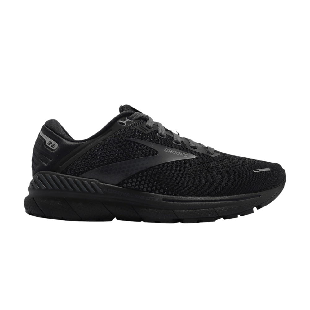 (Women) Brooks Adrenaline GTS 22 D Wide 'Black'  120353-1D-020