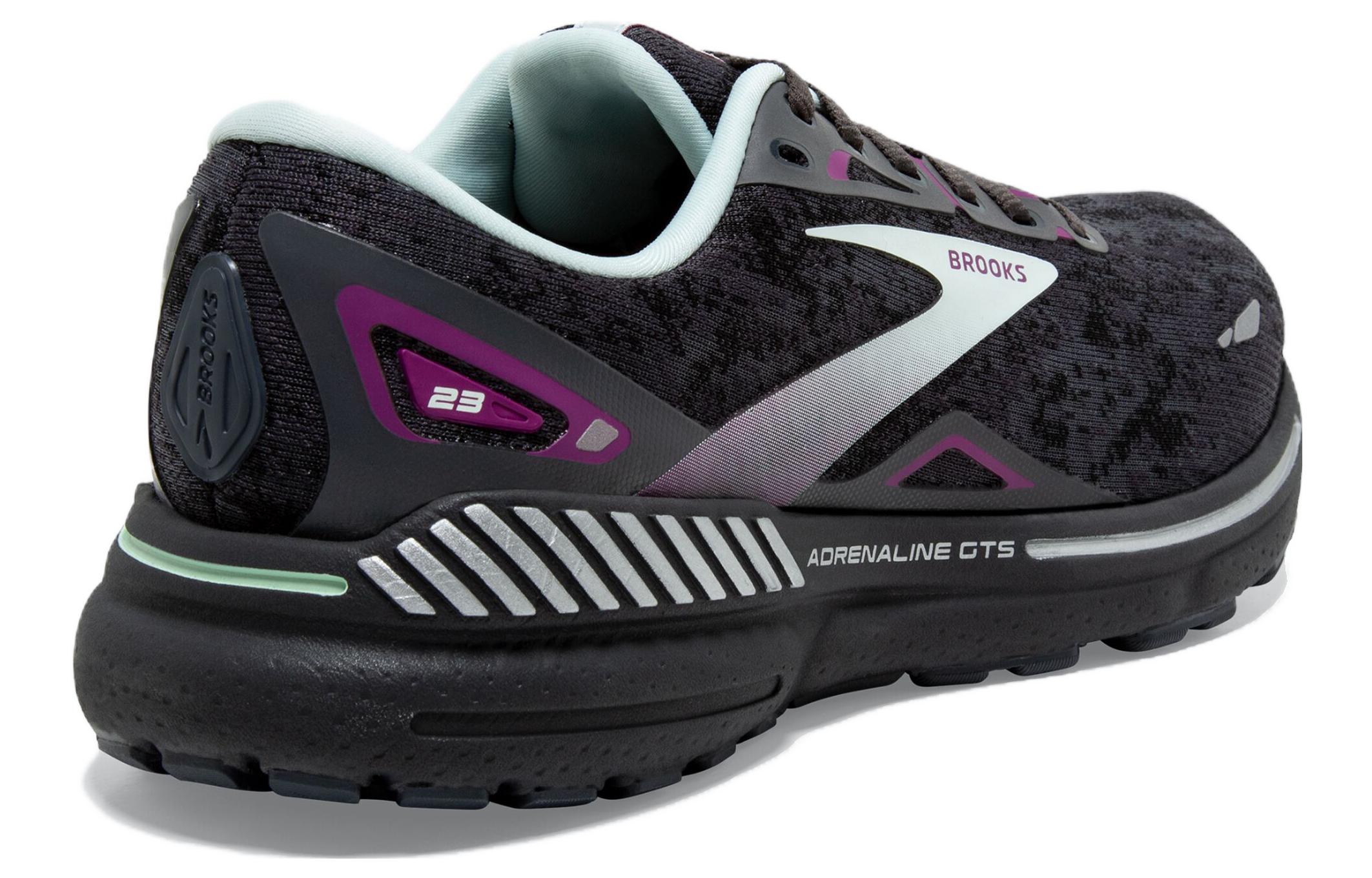 Lookbook 布魯克斯 Brooks Adrenaline GTS 23 減震防滑 低幫 跑步鞋 女款 黑紫