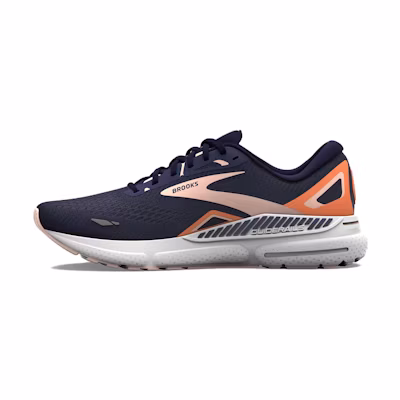 (W) Brooks Adrenaline GTS 23 Wide 'Peacoat Peach'
