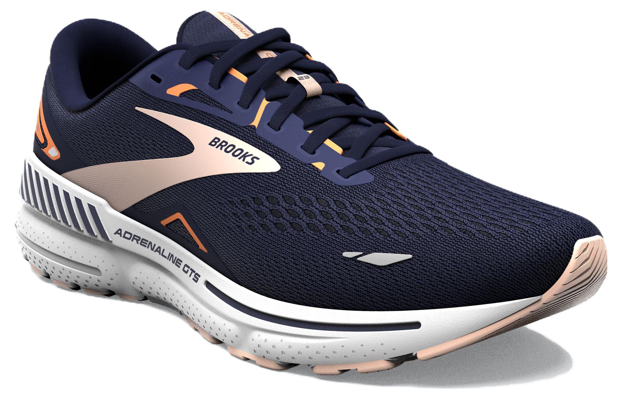 (W) Brooks Adrenaline GTS 23 Wide 'Peacoat Peach' 圖 3